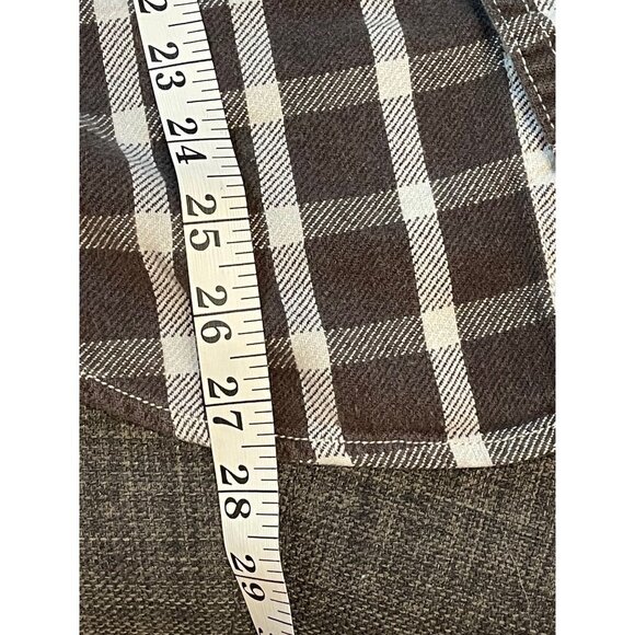 American Eagle Plaid Flannel Collared Button Up Shirt Sz S - Picture 11 of 11